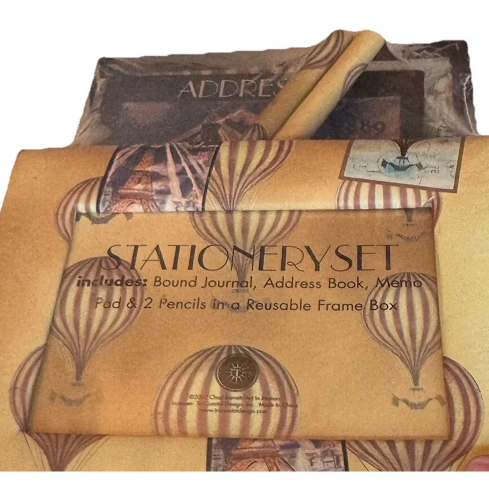 Chad Barrett/Art in‎ Motion stationary Gift Set. '. 'New Sealed' Hot Air Balloon